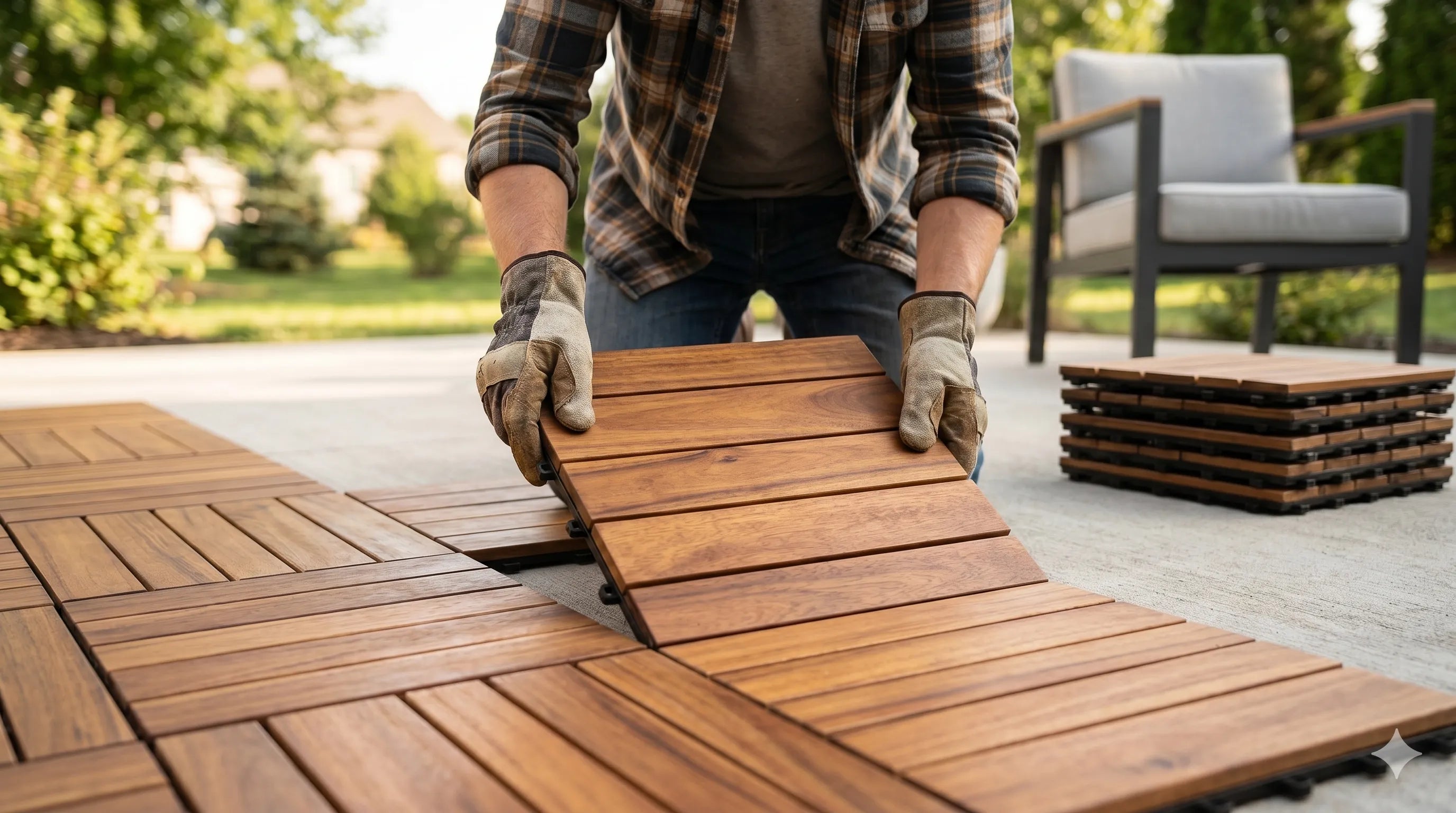 DIY Patio Makeover: Testing Interlocking Wood Deck Tiles