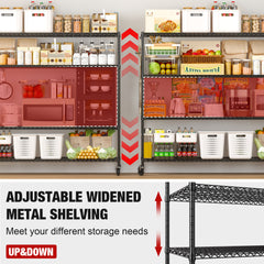72"W Storage Shelves Load 1750LBS Wire Shelving Unit