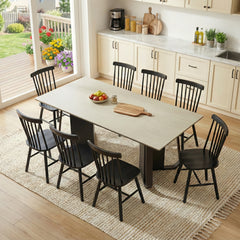 Windsor Dining Chairs Set of 2, Black