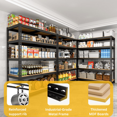 72" H Garage Shelving Heavy Duty 1500 LBS