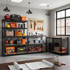 TrumanPick 72"H Garage Shelving Unit Heavy Duty 1500LBS 5 Tier Storage Shelves Adjustable Shelf Rack for Garage Pantry Closet 36"W x 12"D x 72"H