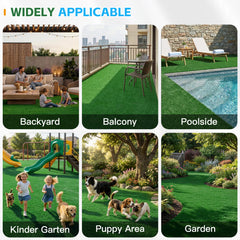 TrumanPick Artificial Grass Turf 6.5 x 10 Ft Waterproof Fake Grass Rug Indoor Outdoor Garden Lawn Mat Fake Grass Rug for Pets, 0.4"H