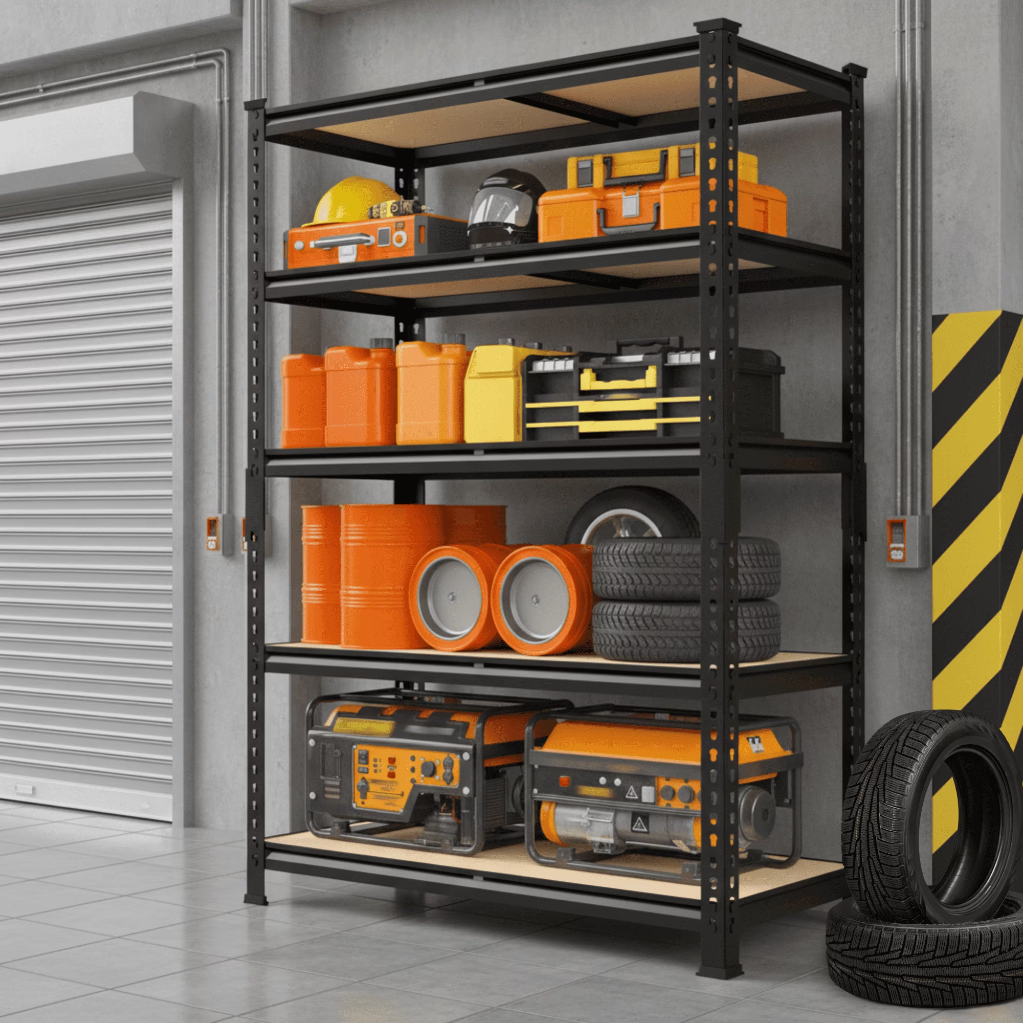 72" H Garage Shelving Heavy Duty 1500 LBS