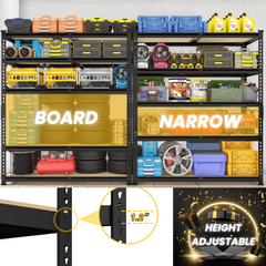 72" H Garage Shelving Heavy Duty 1500 LBS