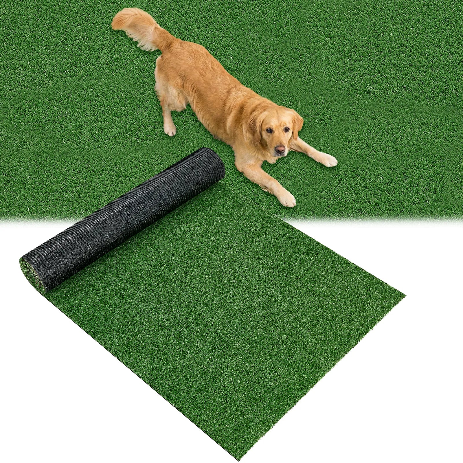 TrumanPick Artificial Grass Turf 6.5 x 10 Ft Waterproof Fake Grass Rug Indoor Outdoor Garden Lawn Mat Fake Grass Rug for Pets, 0.4"H