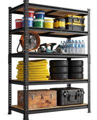 TrumanPick 72"H Garage Shelving Unit Heavy Duty 1500LBS 5 Tier Storage Shelves Adjustable Shelf Rack for Garage Pantry Closet 36"W x 12"D x 72"H